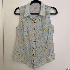 NOBO Sleeveless Floral Blouse, Size L (11-13)